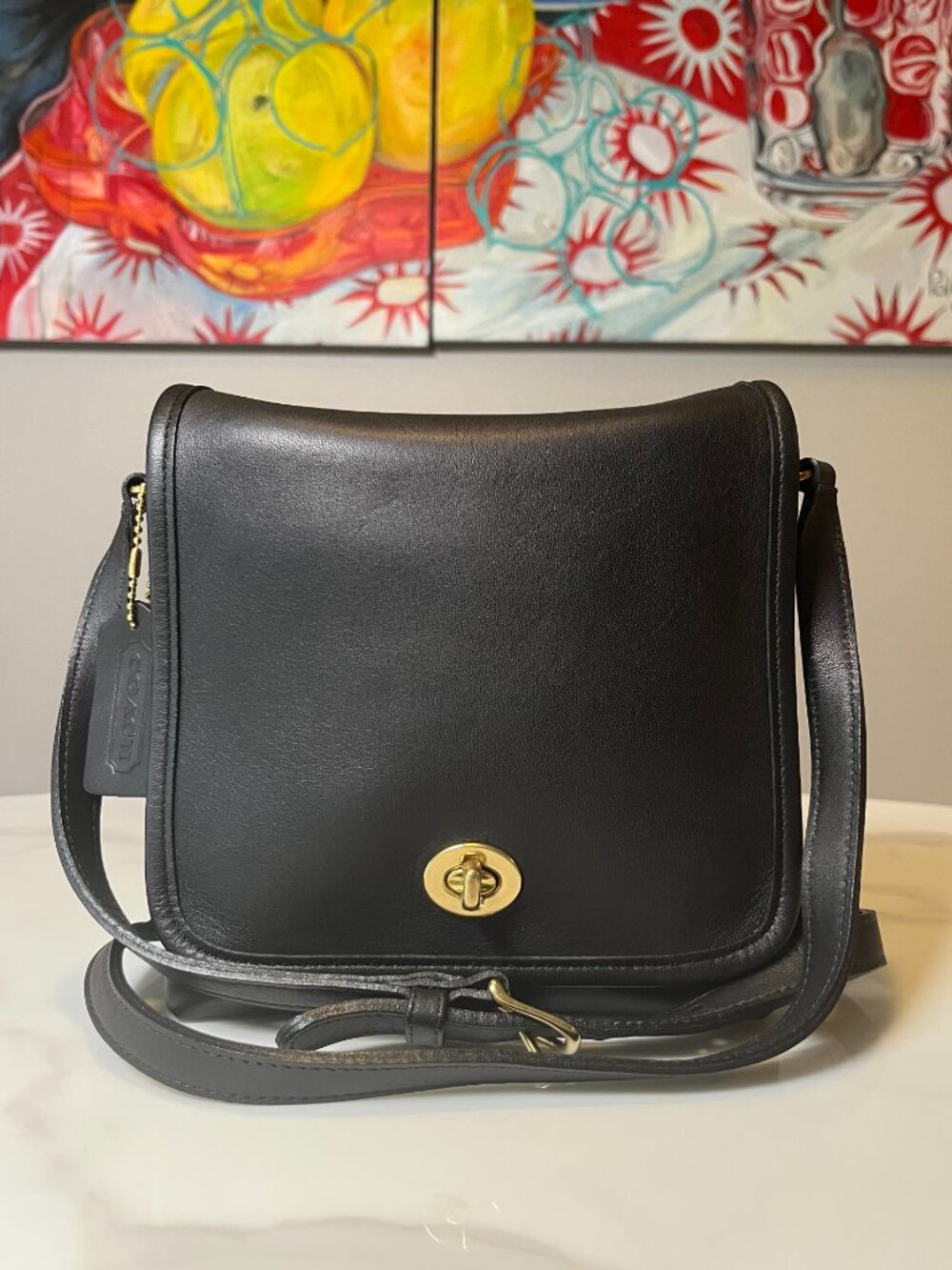 Coach Legacy Companion Flap Crossbody Vintage Bag Black 9076 NWOT - Picture 3 of 15